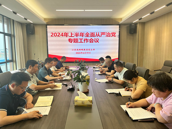 高郵鴨集團黨支部組織召開上半年全面從嚴治黨專題工作會議 (2)_副本.jpg