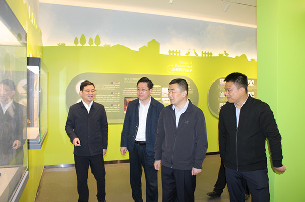 揚(yáng)州統(tǒng)戰(zhàn)部部長(zhǎng)丁四海赴高郵鴨育繁推基地調(diào)研 (2)_副本.jpg